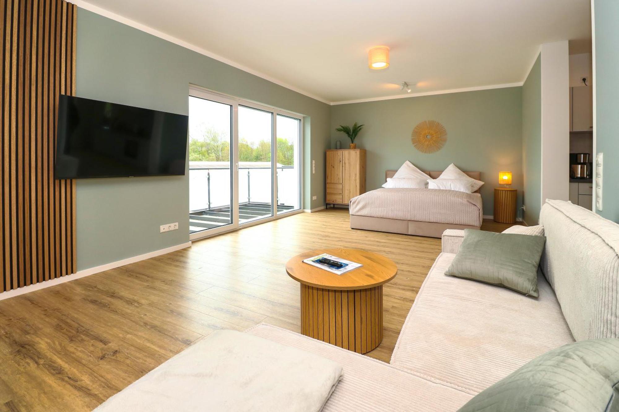 Lightplace - Moderne Apartments In Braunschweig - Balkon - Netflix - Am Kanal 外观 照片